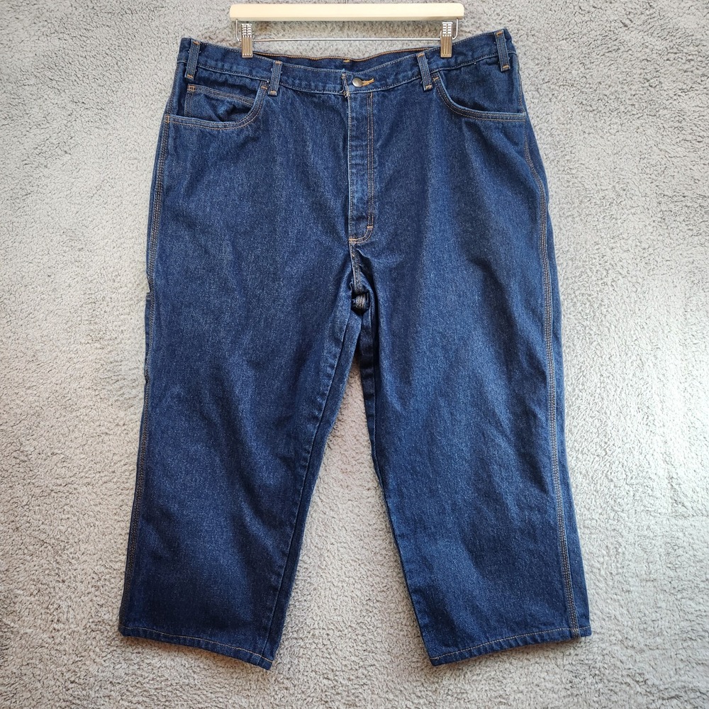 Steelguard Jeans Mens 44X30 (25 Length) Blue Denim Cotton High Rise Straight Leg